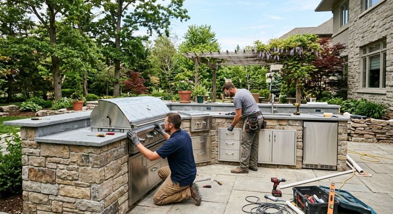 Outdoor Kitchen Construction in Pearland, TX
